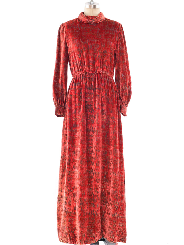 Christian Dior Velvet Burnout Dress Dress arcadeshops.com