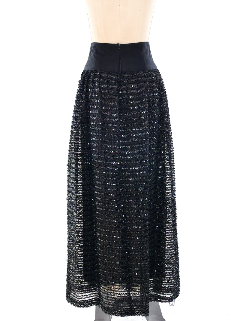 Chanel Sequin Embellished Maxi Skirt Bottom arcadeshops.com