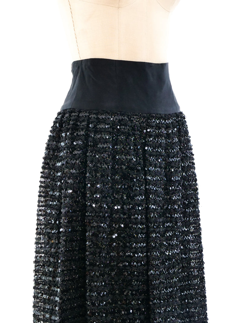 Chanel Sequin Embellished Maxi Skirt Bottom arcadeshops.com