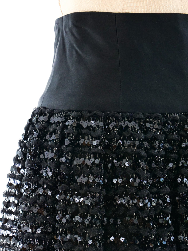 Chanel Sequin Embellished Maxi Skirt Bottom arcadeshops.com