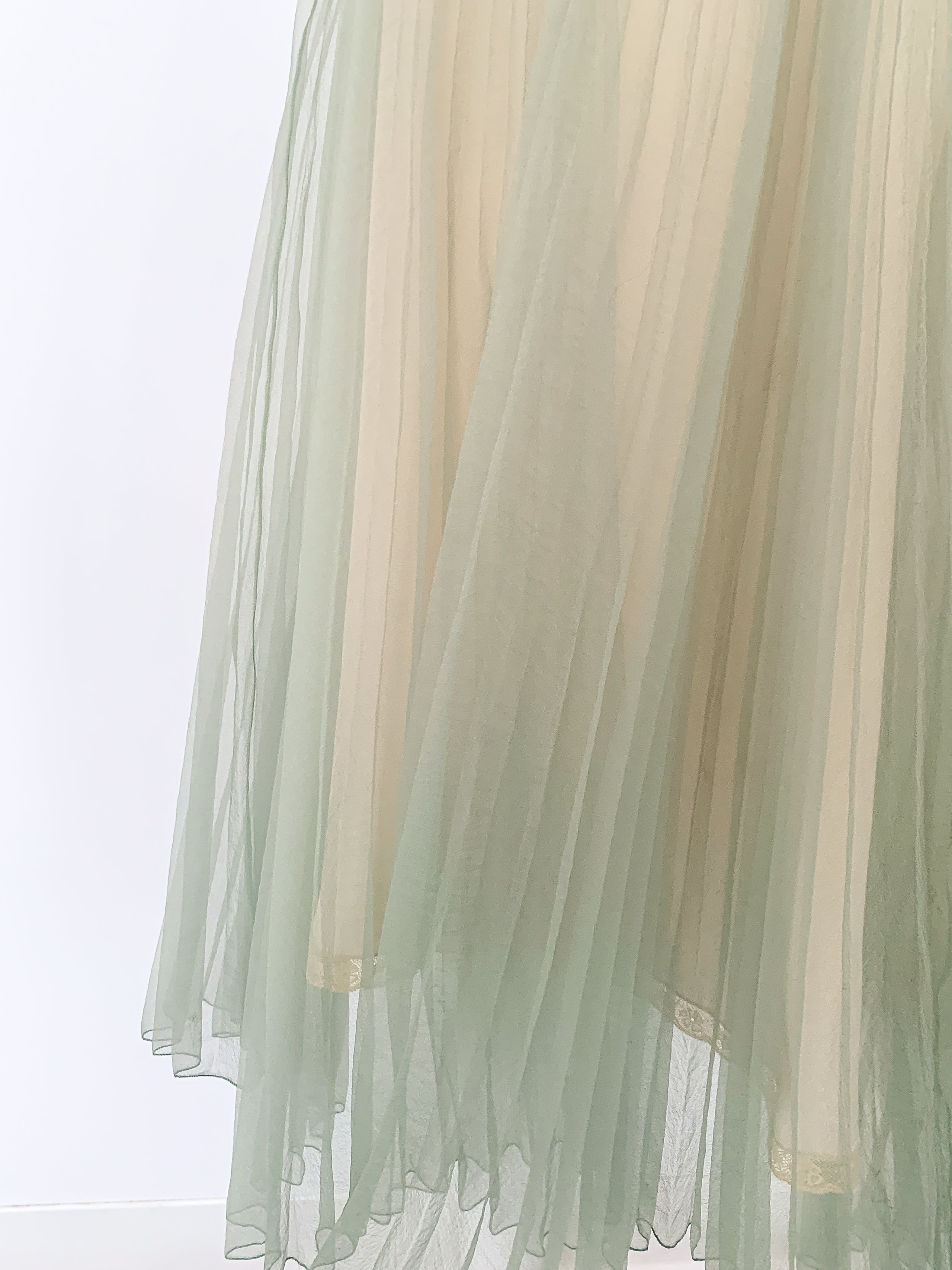 Prada Sheer Pleated Skirt