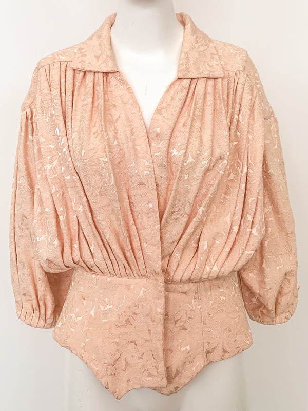 Norma Kamali Brocade Bed Jacket Jacket arcadeshops.com