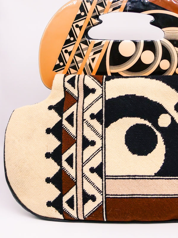 Moon Bags Needlepoint Deco Inspired Bag Accessory arcadeshops.com