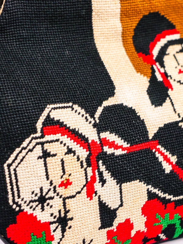 Moon Bags Needlepoint Portrait Bag Accessory arcadeshops.com