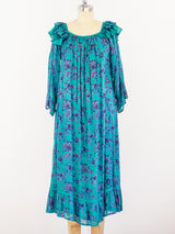 Floral Cotton Gauze Ruffle Dress Dress arcadeshops.com