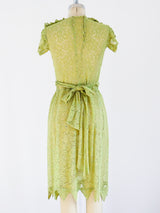 1930's Lime Green Lace Dress Dress arcadeshops.com