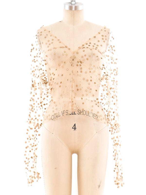 1997 Comme des Garcons Polka Dot Mesh Top Top arcadeshops.com