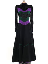 Geoffrey Beene Pieced Colorblock Gown Dress arcadeshops.com