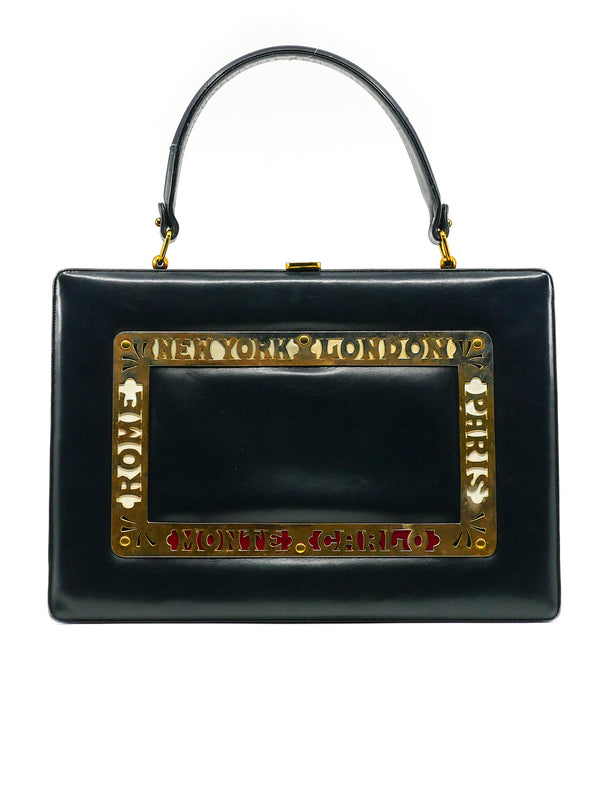 Travel Destination Embossed Top Handle Bag Accessory arcadeshops.com