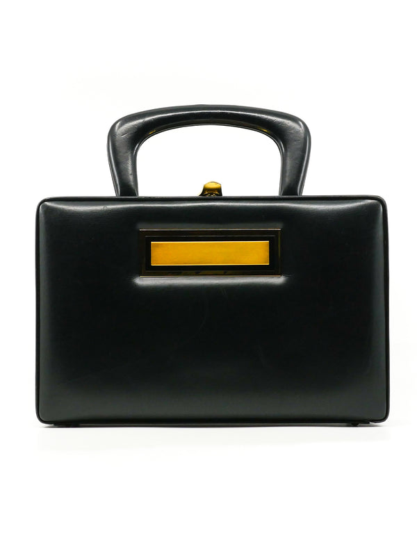 Top Handle Leather Box Bag Accessory arcadeshops.com