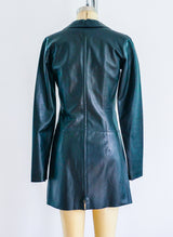 Jitrois Lace Up Leather Mini Dress Dress arcadeshops.com