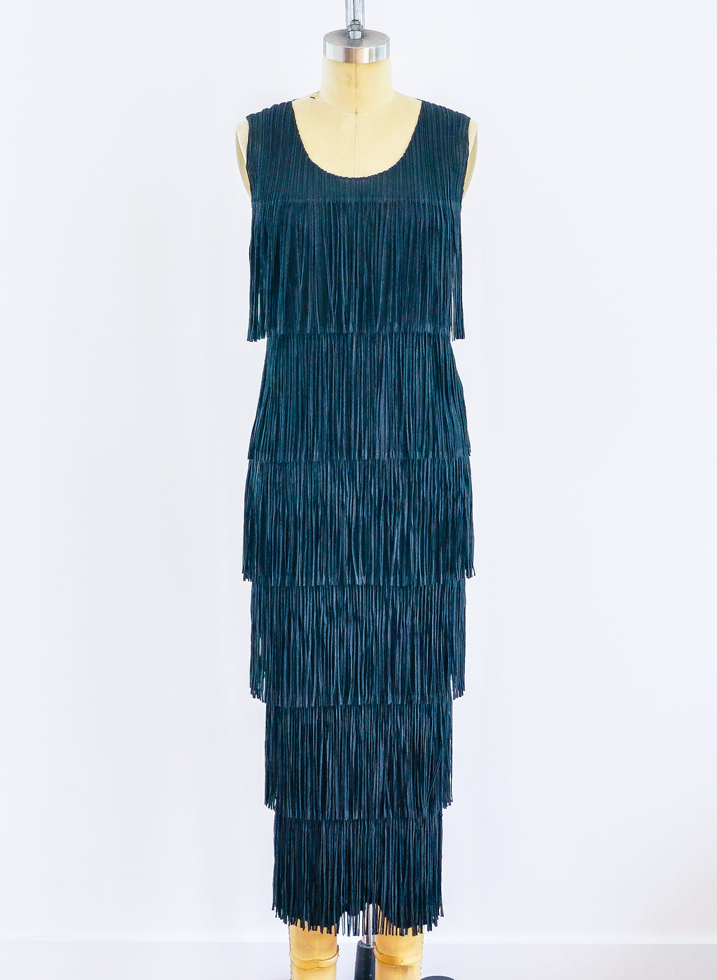 ☆送料・関税込☆GENERAL IDEA★Vintage pleated dres.s★ Zapaka Women Blue 50s Dress Short Sleeves Swing Vintage