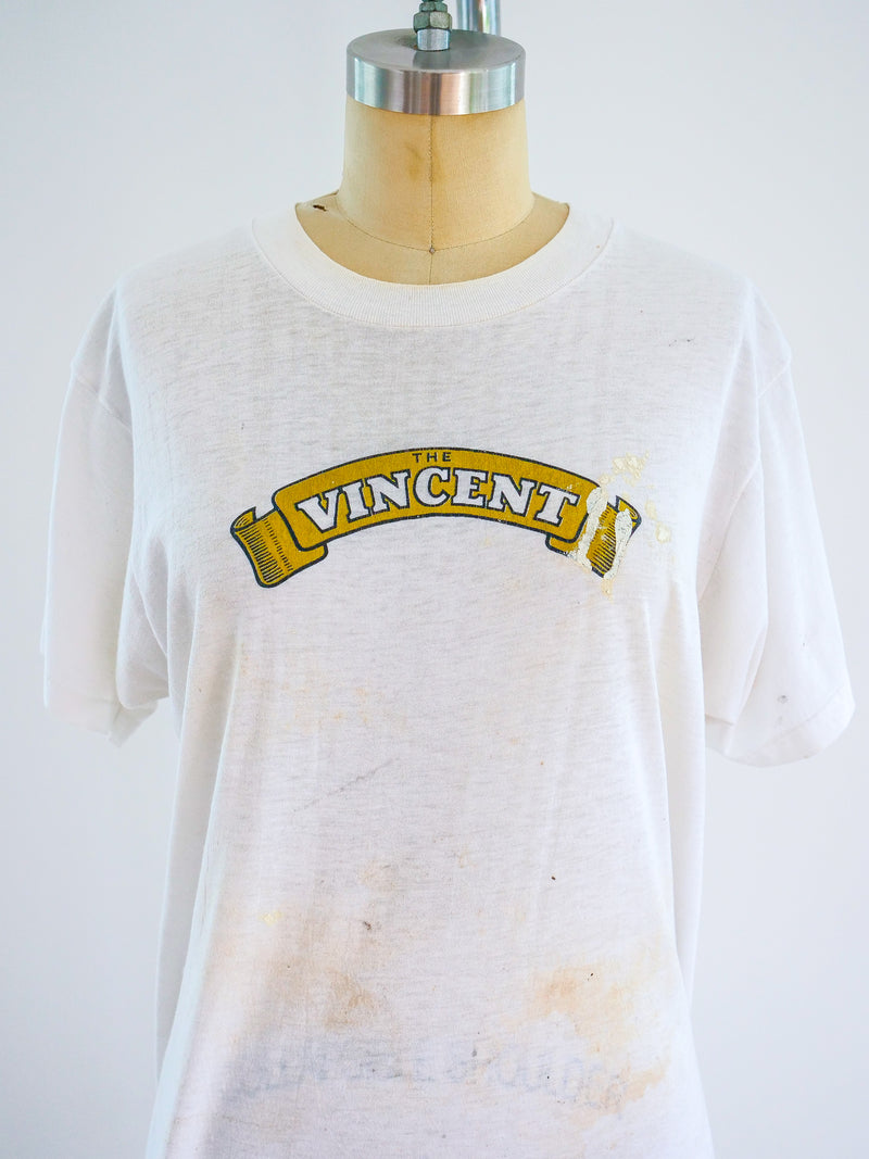 The Vincent Motorcycle Logo Tee Top arcadeshops.com