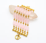 Yves Saint Laurent Pink Bead Chain Bracelet Jewelry arcadeshops.com