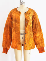 Rust Bleach Dyed Czech Liner Jacket Top arcadeshops.com