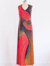 Roberta di Camerino Braid Print Jersey Dress Dress arcadeshops.com