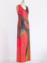 Roberta di Camerino Braid Print Jersey Dress Dress arcadeshops.com