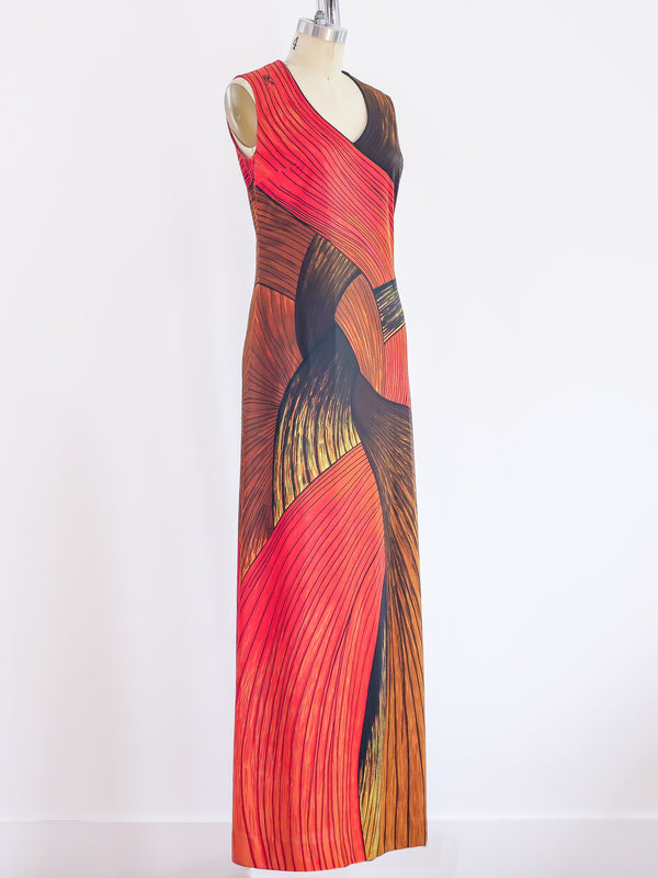 Roberta di Camerino Braid Print Jersey Dress Dress arcadeshops.com