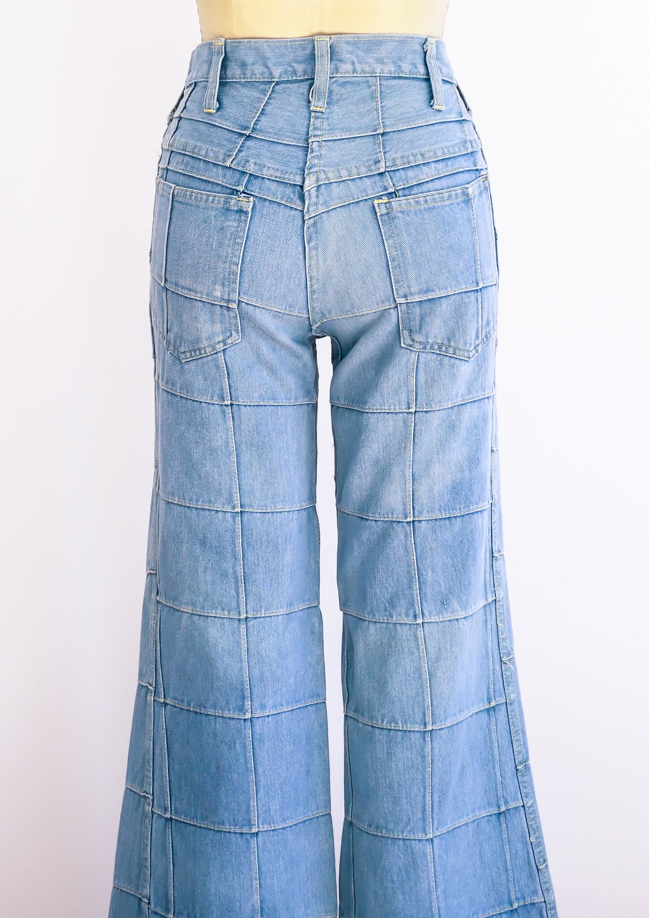 Patchwork Denim Bell Bottoms