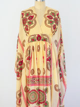 Printed Cotton Caftan Dress arcadeshops.com