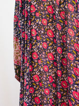1970's Floral Cotton Gauze Indian Dress Dress arcadeshops.com
