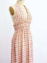 Cotton Gauze Halter Maxi Dress Dress arcadeshops.com