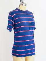 1960's Striped Pocket Tee T-shirt arcadeshops.com