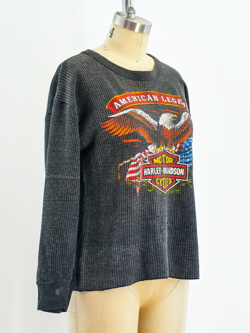 Harley Davidson Double Sided Graphic Thermal Top arcadeshops.com