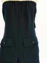 Strapless Galanos Little Black Dress Dress arcadeshops.com