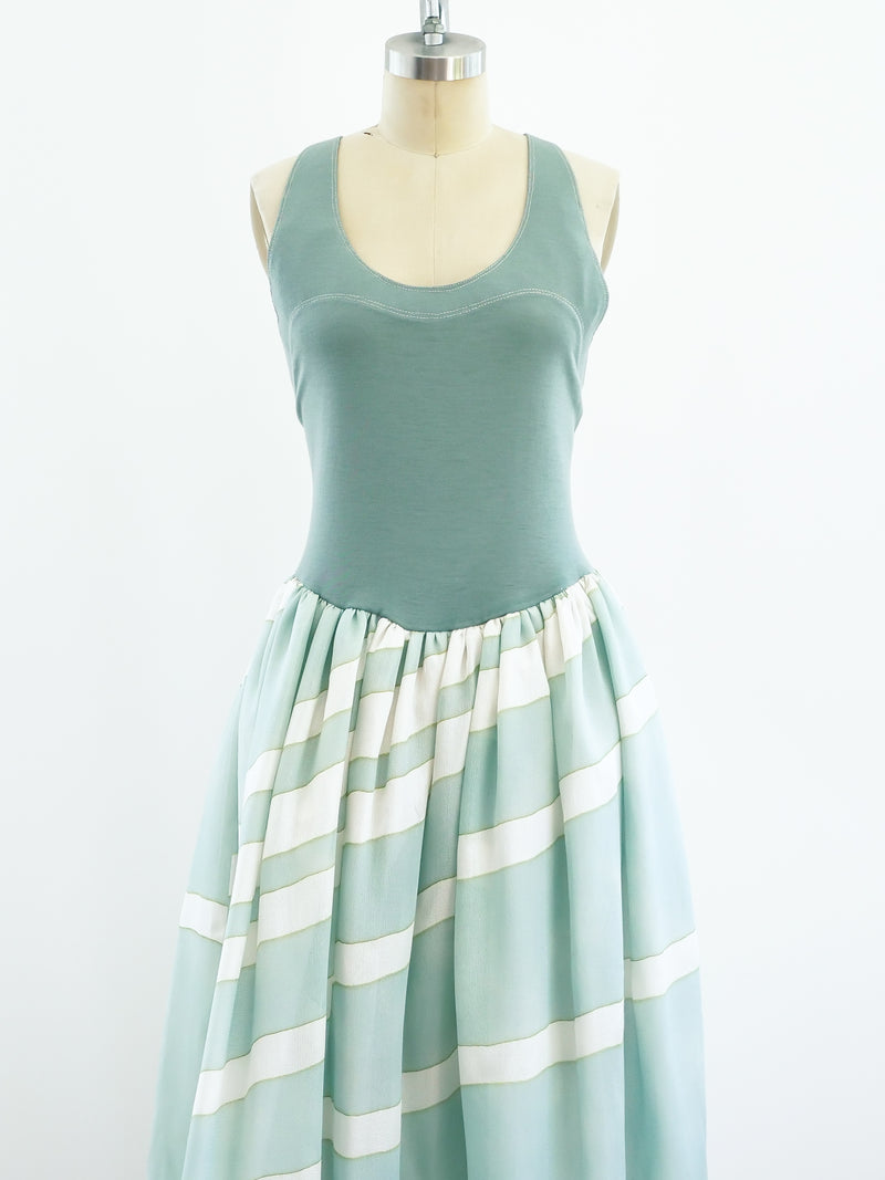 Geoffrey Beene Seafoam Gown Dress arcadeshops.com