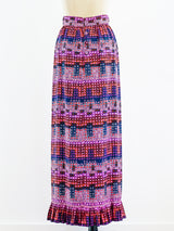 Givenchy Graphic Print Maxi Skirt Skirt arcadeshops.com