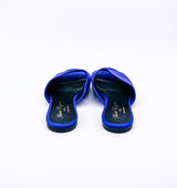 Robert Clergerie Blue Suede Slide Sandals, 37.5 Accessory arcadeshops.com