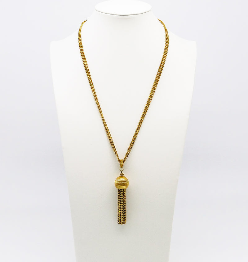 Chain Tassel Pendant Necklace Jewelry arcadeshops.com