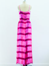 Richilene Pink Silk Maxi Dress Dress arcadeshops.com