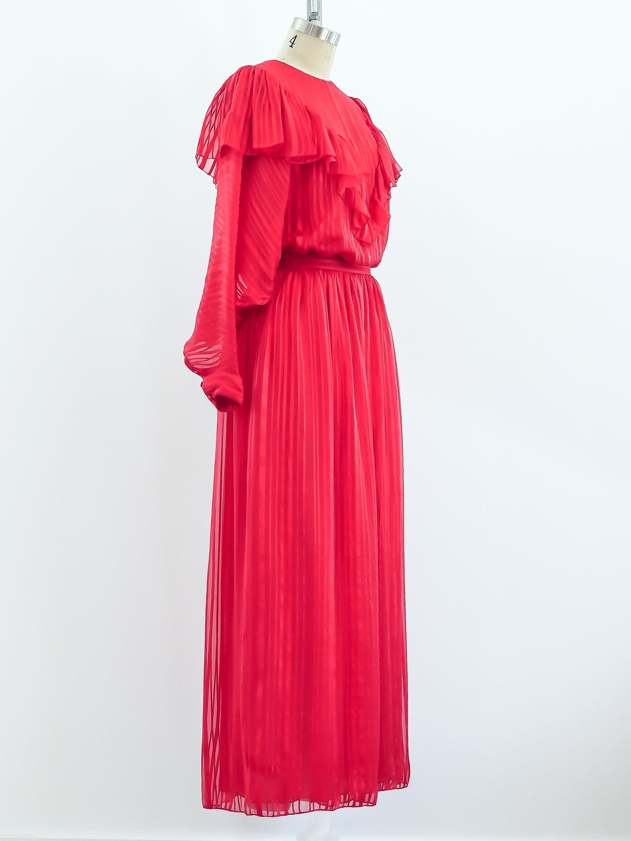 Christian Dior Red Silk Two Piece Set
