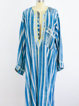 Indigo Stripe Caftan Dress arcadeshops.com