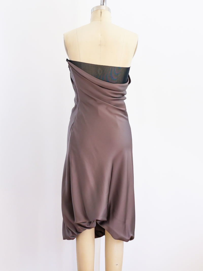 Gucci Strapless Silk Bustier Dress Dress arcadeshops.com