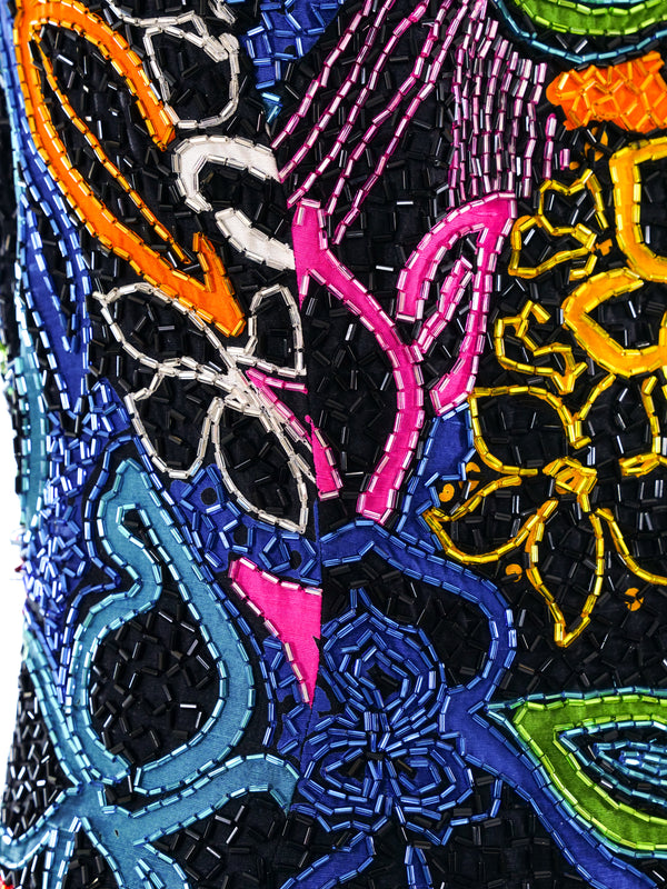 Bob Mackie Beaded Floral Tank Dress Dress arcadeshops.com