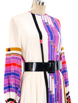Teal Traina Colorblock Silk Maxi Dress Dress arcadeshops.com