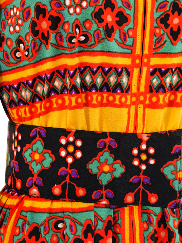 Oscar de la Renta Floral Print Shirt Dress Dress arcadeshops.com