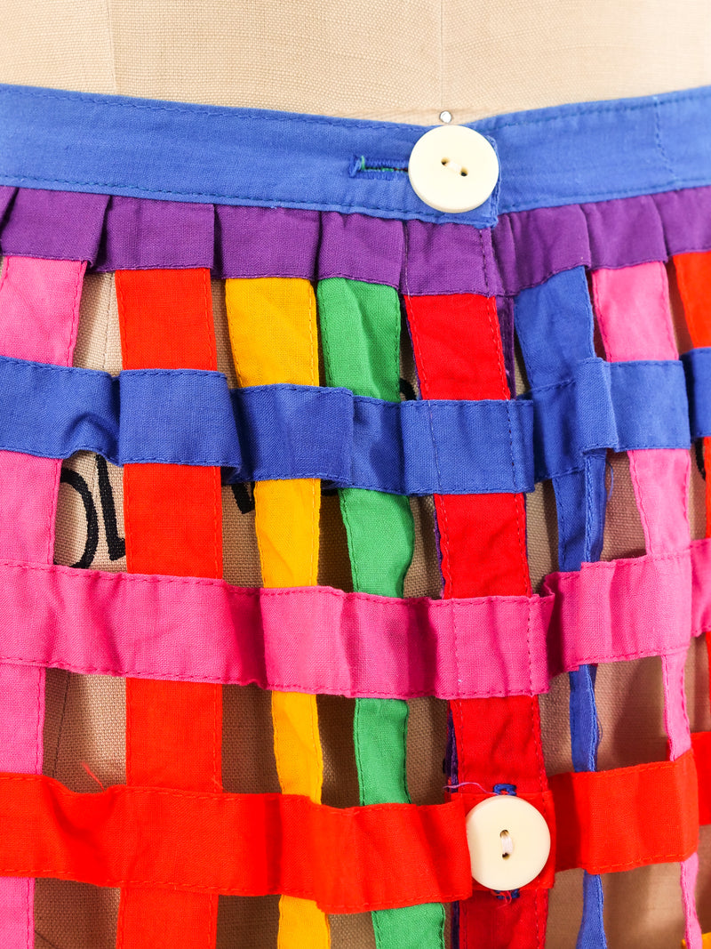 Rainbow Cage Maxi Skirt Bottom arcadeshops.com