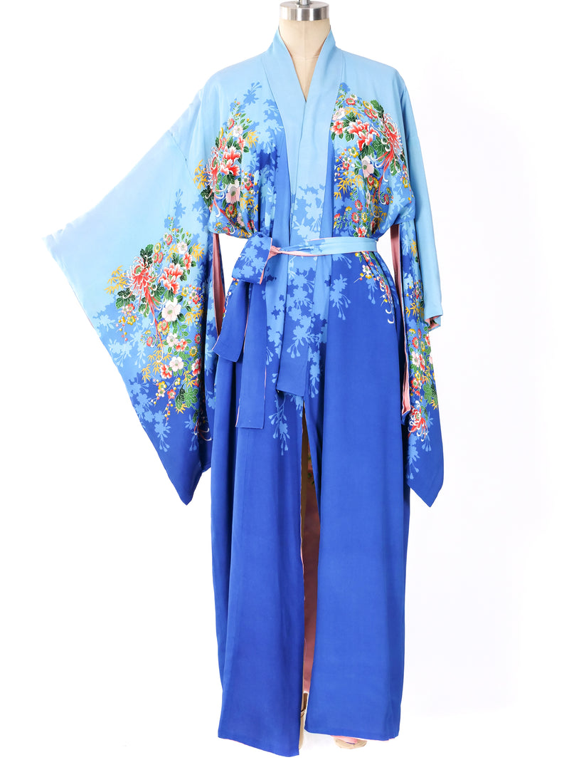 1920's Reversible Floral Kimono Robe Jacket arcadeshops.com