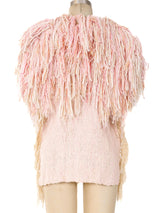 Yarn Fringe Shag Woven Vest jacket arcadeshops.com