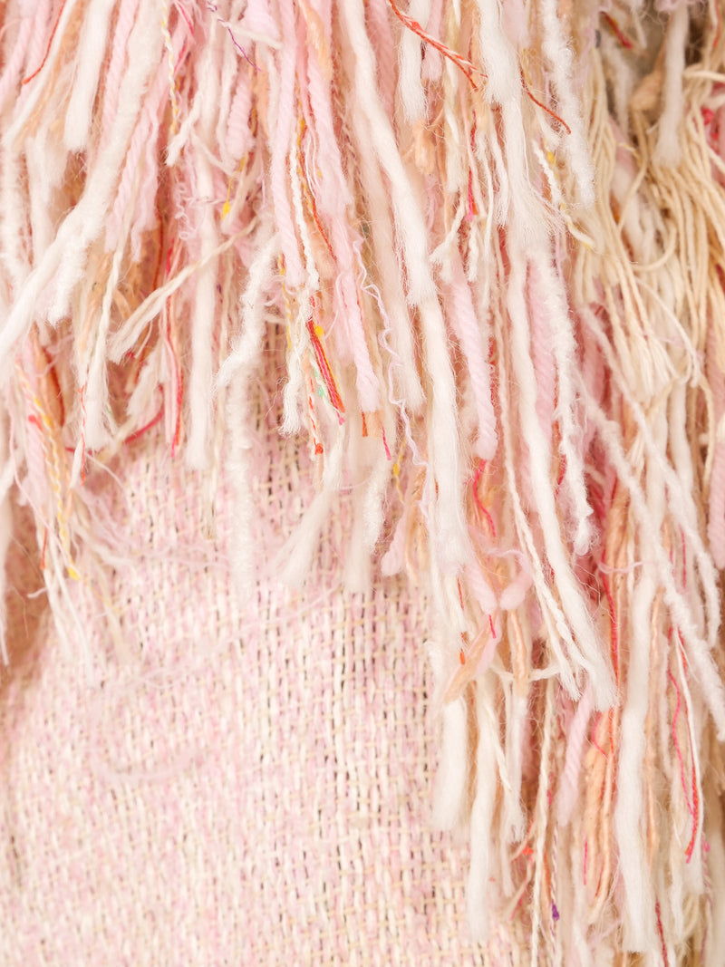 Yarn Fringe Shag Woven Vest jacket arcadeshops.com