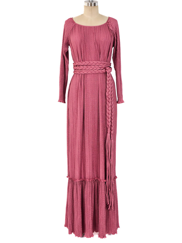 Mary McFadden Dimensional Pleated Maxi Dress Dress arcadeshops.com