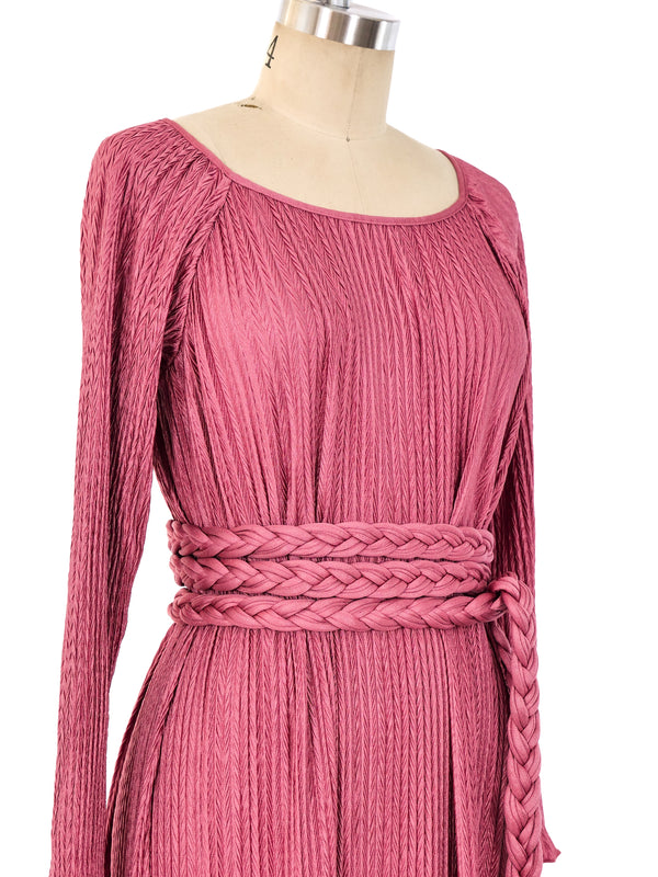 Mary McFadden Dimensional Pleated Maxi Dress Dress arcadeshops.com