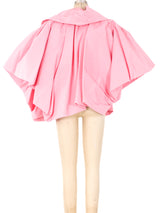 Oscar de la Renta Silk Faille Sculptural Jacket Jacket arcadeshops.com