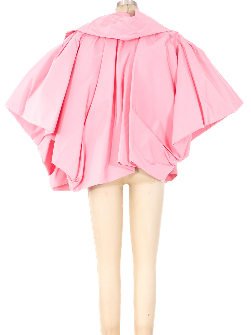 Oscar de la Renta Silk Faille Sculptural Jacket Jacket arcadeshops.com