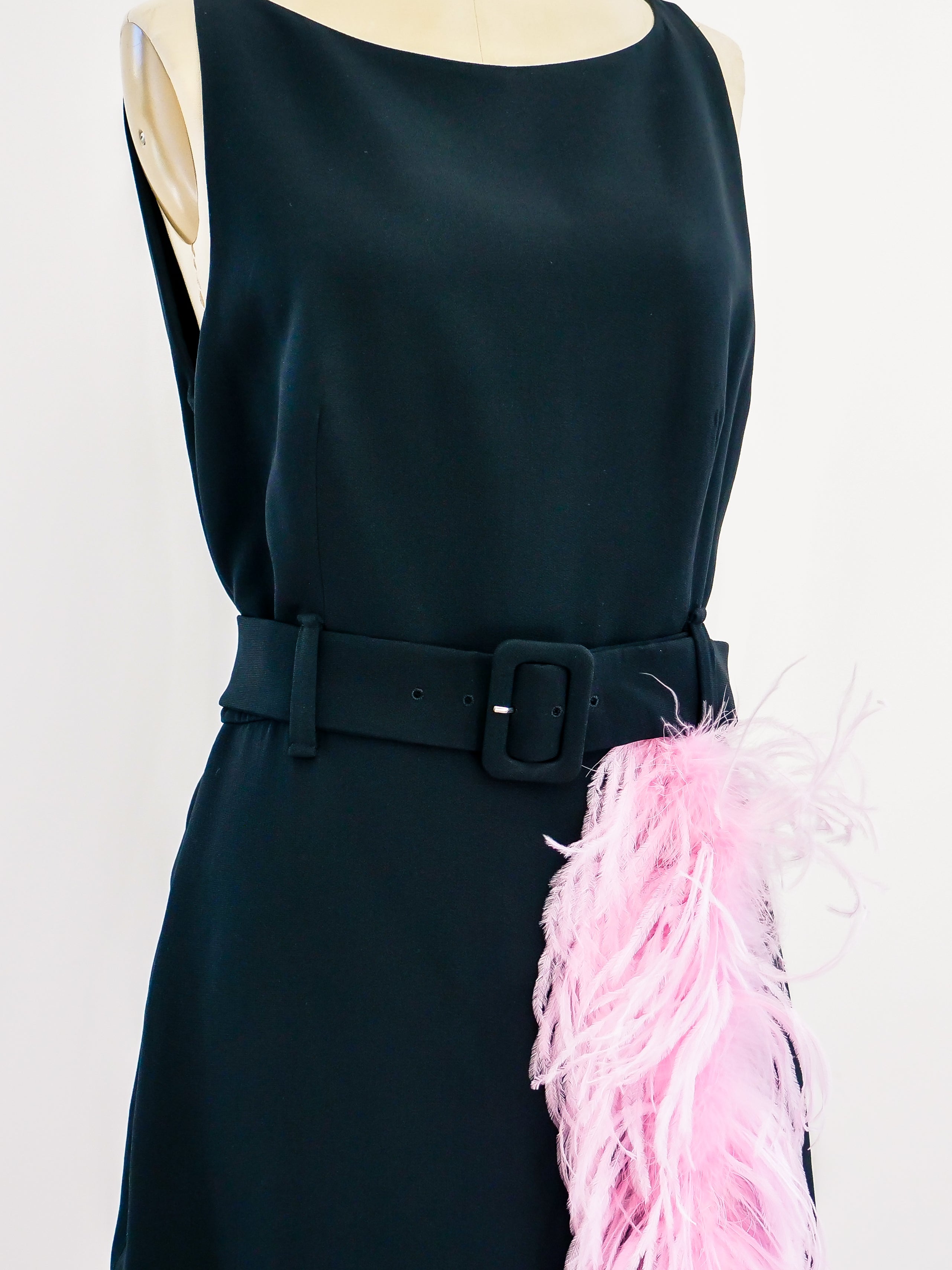 Prada Feather Trimmed Dress