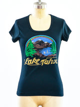 1970's Lake Tahoe Glitter Tee T-shirt arcadeshops.com